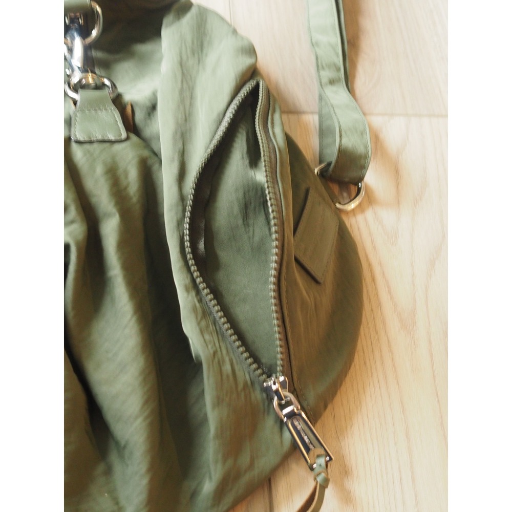 Rebecca Minkoff Julian Olive Green Nylon Backpack Gorpcore Medium Excellent - Picture 14 of 14